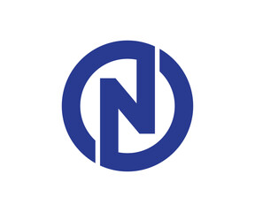 ON logo design vector, n logo