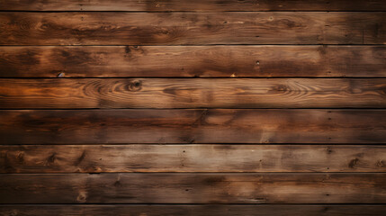 Naklejka premium Old wood wall background. Stained textured photography studio backdrop, generative ai