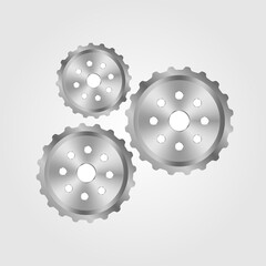 Flat vector gear group