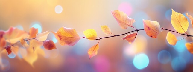 Mesmerizing Display of Autumn Leaves: A Vivid Splash of Colors in Nature's Canvas Generative AI