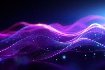 abstract futuristic background with pink blue glowing neon moving high speed wave lines and bokeh lights. Data transfer concept Fantastic wallpaper