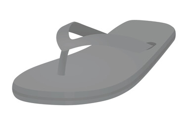 Grey  flip flops. vector illustration