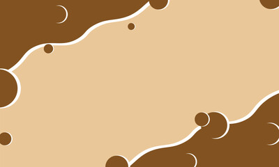 brown vector liquid pattern abstract background with copy space area
