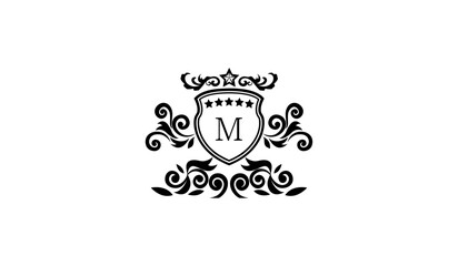 Luxury Anniversary Card Logo M