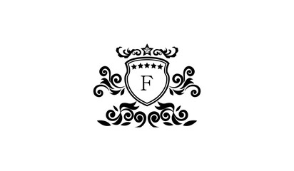 Luxury Anniversary Card Logo F