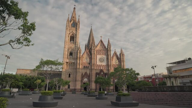 The Templo Expiatorio del Sant&iacute;simo Sacramento Catholic Church Neo-Gothic Architecture Guadalajara, Mexico