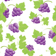 Grape Wallpaper Seamless Pattern