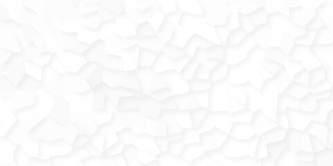 Abstract seamless white crumpled paper with geometric shapes, Abstract modern geometric background with triangles and mosaic marble pattern, modern technology concept bright geometric background.