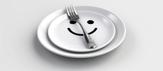 Empty plate after eating.