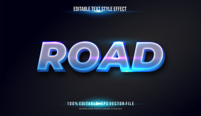 Modern editable text effect vibrant modern color shiny. Text style effect. Editable fonts vector files	