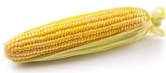 Corn cob. Organic food. Corncob natural meal. Ripe Maize.