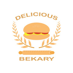 vector illustration of a delicious bakery, can be used for logos, food labels, stickers