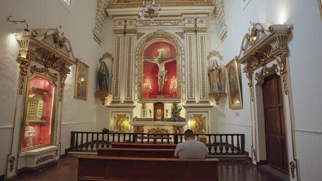 Inside of Roman Catholic Catedral Cathedral of the Assumption of Our Lady Basílica de la Asunción de María Santísima Mexican Church Guadalajara, Mexico