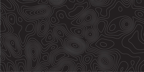 opographic map background concept with space for your copy.Topographic background and texture, monochrome image..Gray and white wave abstract topographic map contour, lines Pattern background.