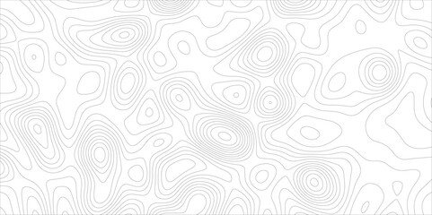 Ocean topographic line map with curvy wave isolines vector illustration. Abstract topographic contours map background, Vector contour topographic map. Cartography texture abstract banner use..