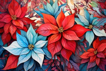 Poinsettias - Generative AI