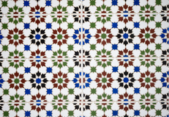 Spanish tile texture background