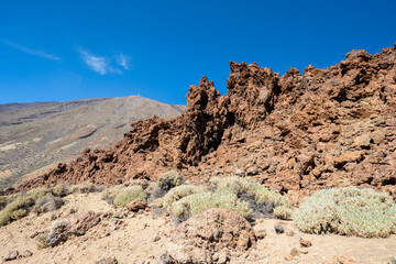 landscape of the Teide volcano
