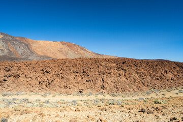 landscape of the Teide volcano