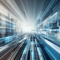 Obraz premium speed line on technology background