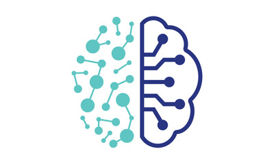 brain connection logo design