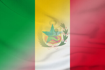 Senegal and Peru political flag international relations PER SEN © dmitriy