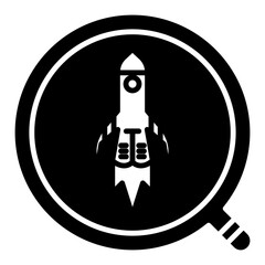 Obraz premium search rocket