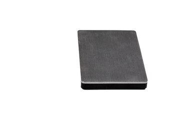 Quality Used Silver Hard Drive on White Background - Reliable Backup and Storage Solution