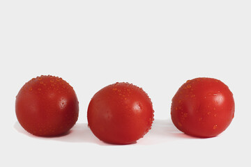tomato on white background