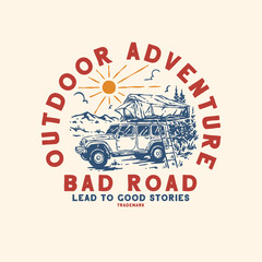 Camping illustration