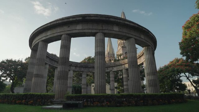 Rotonda de los Jaliscienses Ilustres Landmark in Centro Guadalajara Jalisco Mexico