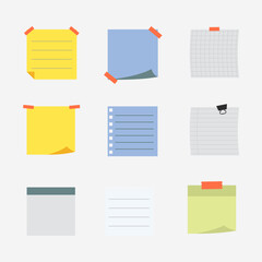 Note icon pastel vector illustration