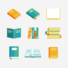 Book education cartoon icon vector illustration