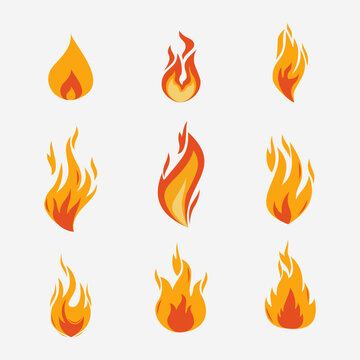 Fire cartoon icon vector illustration