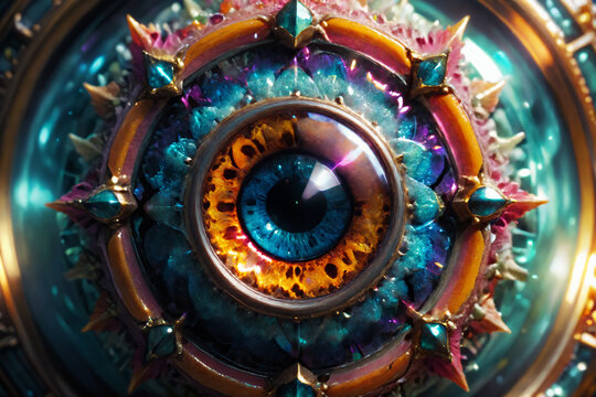 Mystical fantasy eye - A concept for mystery and intelligence