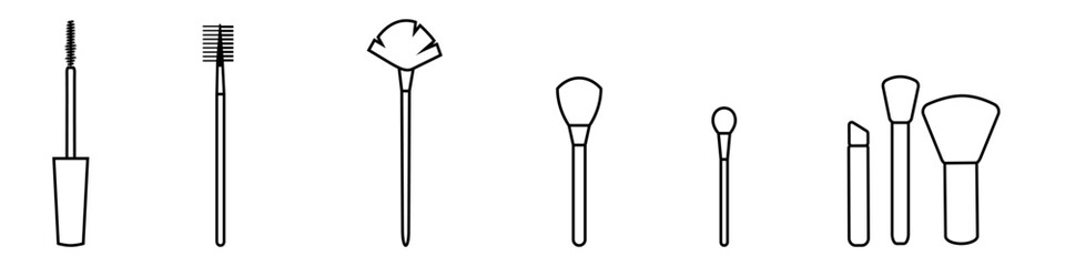 Cosmetics icon vector set. Make up illustration sign collection. Beauty symbol ro logo.