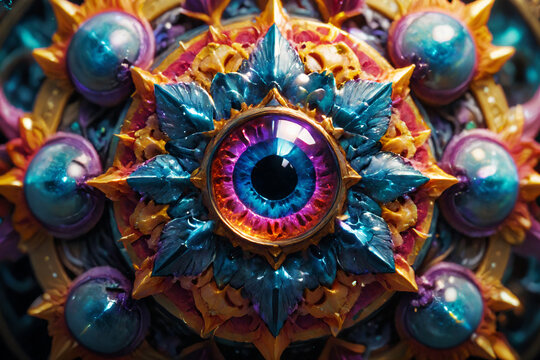 Mystical fantasy eye - A concept for mystery and intelligence