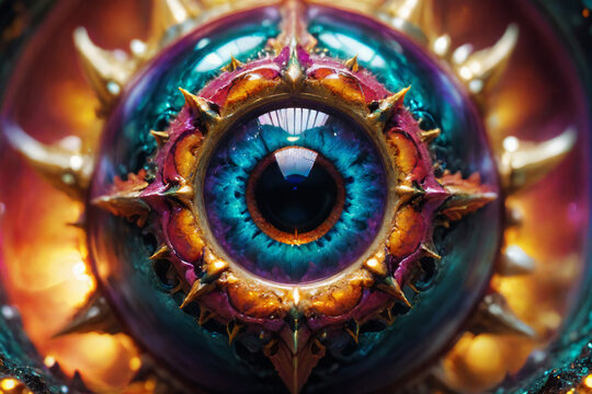 Mystical fantasy eye - A concept for mystery and intelligence