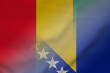Guinea and Bosnia and Herzegovina government flag international contract BIH GIN