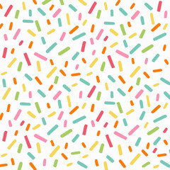 Creative minimalist style art background for children or trendy design with basic shapes.A vibrant and cheerful pattern with colorful pastel geometric shapes on a white background. - obrazy, fototapety, plakaty
