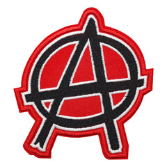 Anarchy. Punk's not Dead embroidered patch. Punk rock. Accessory for bikers, motorcyclists,...