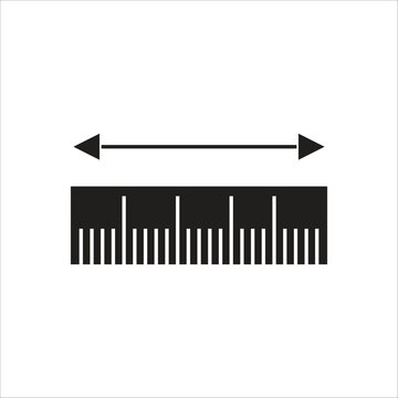 ruller vector icon line template