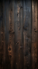 Rustic dark wooden background, wood texture created with Generative Ai