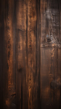 Rustic dark wooden background, wood texture created with Generative Ai