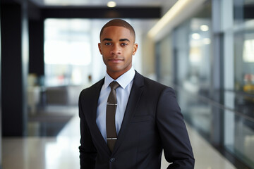 African American businessman, professional in a corporate setting, analyzing marketing strategy