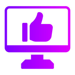 monitor gradient icon