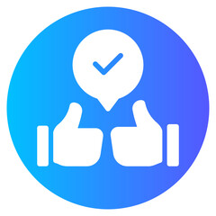 Fototapeta premium marketing gradient icon