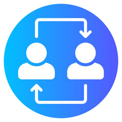 relationship gradient icon