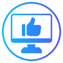 monitor gradient icon