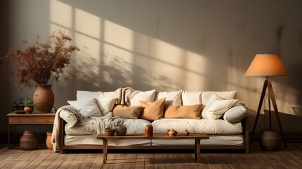 Minimalist living room interior